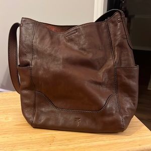 Frye side pocket hobo bag